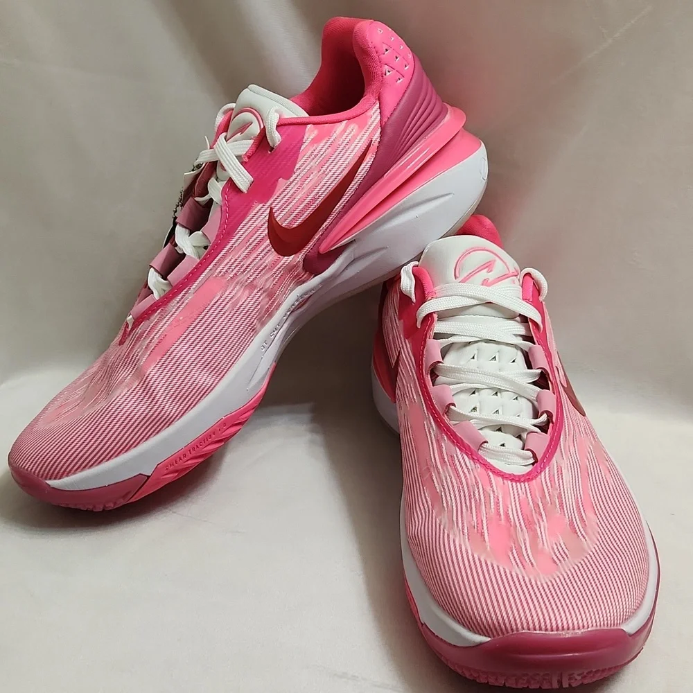 Nike Air Zoom GT Cut 2.0 Hyper Pink Fireberry Athletic Sneakers (W Size 8.5) - Picture 3 of 15